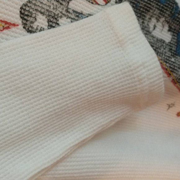 NWT Def Leppard World Tour 1992 Ivory Multi Long Sleeve Thermal Shirt, Sz L - Picture 5 of 8